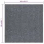 Alfombra felpudo atrapasuciedad gris 100x100 cm de vidaXL, Alfombras - Ref: Foro24-327174, Precio: 32,10 €, Descuento: %
