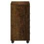 Cajonera con ruedas madera contrachapada roble ahumado de vidaXL, Taquillas y armarios de almacenamiento - Ref: Foro24-342674...