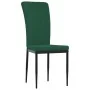 Sillas de comedor 4 unidades terciopelo verde oscuro de vidaXL, Sillas de comedor - Ref: Foro24-326106, Precio: 137,32 €, Des...