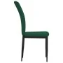 Sillas de comedor 4 unidades terciopelo verde oscuro de vidaXL, Sillas de comedor - Ref: Foro24-326106, Precio: 137,32 €, Des...