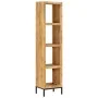 Estantería madera maciza de mango 40x30x175 cm de vidaXL, Librerías y estanterías - Ref: Foro24-247968, Precio: 244,53 €, Des...