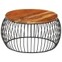 Mesa de centro de madera maciza reciclada Ø68 cm de vidaXL, Mesas de centro - Ref: Foro24-338022, Precio: 120,46 €, Descuento: %