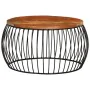 Mesa de centro de madera maciza reciclada Ø68 cm de vidaXL, Mesas de centro - Ref: Foro24-338022, Precio: 120,46 €, Descuento: %