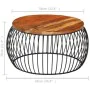 Mesa de centro de madera maciza reciclada Ø68 cm de vidaXL, Mesas de centro - Ref: Foro24-338022, Precio: 120,46 €, Descuento: %