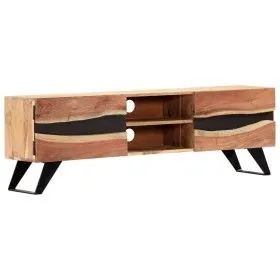 Mueble para TV madera maciza de acacia 140x30x45 cm de vidaXL, Muebles TV - Ref: Foro24-247974, Precio: 244,32 €, Descuento: %