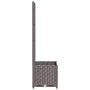 Jardinera con enrejado PP marrón 40x40x136 cm de vidaXL, Maceteros y jardineras - Ref: Foro24-318259, Precio: 61,42 €, Descue...