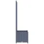 Jardinera con enrejado PP gris oscuro 40x40x136 cm de vidaXL, Maceteros y jardineras - Ref: Foro24-318249, Precio: 50,72 €, D...