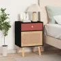 Mesitas de noche 2 uds madera contrachapada negro 40x30x55 cm de vidaXL, Mesitas de noche - Ref: Foro24-352145, Precio: 120,5...