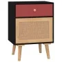 Mesitas de noche 2 uds madera contrachapada negro 40x30x55 cm de vidaXL, Mesitas de noche - Ref: Foro24-352145, Precio: 120,5...