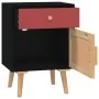 Mesitas de noche 2 uds madera contrachapada negro 40x30x55 cm de vidaXL, Mesitas de noche - Ref: Foro24-352145, Precio: 120,5...