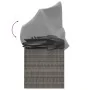 Sofá tumbona de jardín con toldo cojines ratán sintético gris de vidaXL, Tumbonas - Ref: Foro24-319568, Precio: 258,79 €, Des...