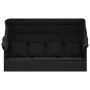 Gartenliegesofa mit Markise und schwarzen synthetischen Rattankissen von vidaXL, Liegen - Ref: Foro24-319569, Preis: 247,81 €...