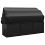 Gartenliegesofa mit Markise und schwarzen synthetischen Rattankissen von vidaXL, Liegen - Ref: Foro24-319569, Preis: 247,81 €...