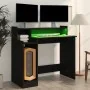 Escritorio con luz LED madera contrachapada negro 97x45x90 cm de vidaXL, Escritorios - Ref: Foro24-805553, Precio: 73,77 €, D...