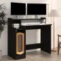 Escritorio con luz LED madera contrachapada negro 97x45x90 cm de vidaXL, Escritorios - Ref: Foro24-805553, Precio: 73,77 €, D...