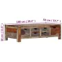 Solid gray sheesham wood coffee table 100x50x30 cm by vidaXL, Coffee table - Ref: Foro24-247982, Price: 190,96 €, Discount: %