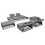 Set de muebles de jardín 5 pzas y cojines ratán sintético gris de vidaXL, Conjuntos de jardín - Ref: Foro24-42889, Precio: 92...
