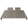 Set de muebles de jardín 5 pzas y cojines ratán sintético gris de vidaXL, Conjuntos de jardín - Ref: Foro24-42889, Precio: 92...