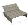 Set de muebles de jardín 5 pzas y cojines ratán sintético gris de vidaXL, Conjuntos de jardín - Ref: Foro24-42889, Precio: 92...