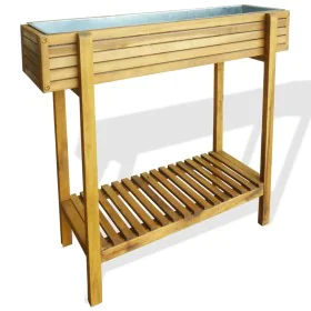 Arriate de madera maciza de acacia y zinc de vidaXL, Maceteros y jardineras - Ref: Foro24-43793, Precio: 115,28 €, Descuento: %