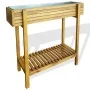 Arriate de madera maciza de acacia y zinc de vidaXL, Maceteros y jardineras - Ref: Foro24-43793, Precio: 115,28 €, Descuento: %