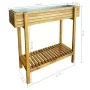 Arriate de madera maciza de acacia y zinc de vidaXL, Maceteros y jardineras - Ref: Foro24-43793, Precio: 115,28 €, Descuento: %