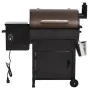 Barbacoa de pellets con chimenea hierro negro 104 cm de vidaXL, Barbacoas - Ref: Foro24-360069, Precio: 532,01 €, Descuento: %