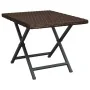 Mesa plegable ratán sintético marrón 45x35x32 cm de vidaXL, Mesas de jardín - Ref: Foro24-362250, Precio: 26,74 €, Descuento: %