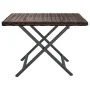 Mesa plegable ratán sintético marrón 45x35x32 cm de vidaXL, Mesas de jardín - Ref: Foro24-362250, Precio: 26,74 €, Descuento: %