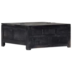 Solid black mango wood coffee table 65x65x30 cm by vidaXL, Coffee table - Ref: Foro24-247986, Price: 225,88 €, Discount: %