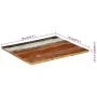 Rectangular solid wood table top 70x80 cm 25-27 mm by vidaXL, Table tops - Ref: Foro24-286060, Price: 104,12 €, Discount: %