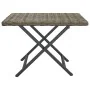 Mesa plegable ratán sintético gris 45x35x32 cm de vidaXL, Mesas de jardín - Ref: Foro24-362252, Precio: 29,54 €, Descuento: %