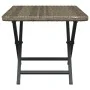 Mesa plegable ratán sintético gris 45x35x32 cm de vidaXL, Mesas de jardín - Ref: Foro24-362252, Precio: 29,54 €, Descuento: %
