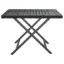 Schwarzer Klapptisch aus synthetischem Rattan, 45 x 35 x 32 cm von vidaXL, Gartentische - Ref: Foro24-362251, Preis: 28,27 €,...