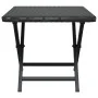 Black synthetic rattan folding table 45x35x32 cm by vidaXL, Garden tables - Ref: Foro24-362251, Price: 28,27 €, Discount: %