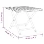 Schwarzer Klapptisch aus synthetischem Rattan, 45 x 35 x 32 cm von vidaXL, Gartentische - Ref: Foro24-362251, Preis: 28,27 €,...
