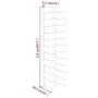 Wall-mounted wine rack for 36 bottles, 2 units, golden iron. by vidaXL, Wine racks - Ref: Foro24-340890, Price: 112,46 €, Dis...