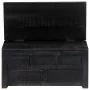 Mesa de centro madera maciza de mango negro 65x65x30 cm de vidaXL, Mesas de centro - Ref: Foro24-247986, Precio: 225,88 €, De...