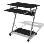 Escritorio compacto de ordenador con bandeja de teclado negro de vidaXL, Escritorios - Ref: Foro24-20051, Precio: 71,80 €, De...