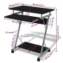 Escritorio compacto de ordenador con bandeja de teclado negro de vidaXL, Escritorios - Ref: Foro24-20051, Precio: 71,80 €, De...