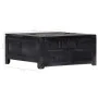 Mesa de centro madera maciza de mango negro 65x65x30 cm de vidaXL, Mesas de centro - Ref: Foro24-247986, Precio: 225,88 €, De...