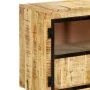 Aparador madera maciza mango en bruto marrón negro 160x30x80 cm de vidaXL, Aparadores - Ref: Foro24-247994, Precio: 437,09 €,...