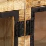 Aparador madera maciza mango en bruto marrón negro 160x30x80 cm de vidaXL, Aparadores - Ref: Foro24-247994, Precio: 437,09 €,...