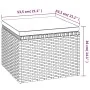 3-seater garden sofa with awning and gray synthetic rattan stool by vidaXL, Outdoor sofas - Ref: Foro24-362335, Price: 291,48...