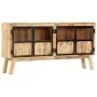 Aparador madera maciza mango en bruto marrón negro 160x30x80 cm de vidaXL, Aparadores - Ref: Foro24-247994, Precio: 437,09 €,...