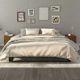 Mesita de noche 2 uds madera contrachapada color roble marrón de vidaXL, Mesitas de noche - Ref: Foro24-817320, Precio: 49,21...