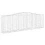 Gabion baskets 8 pcs arch shape iron 400x50x120/140 cm by vidaXL, Pots and planters - Ref: Foro24-3145975, Price: 1,00 €, Dis...