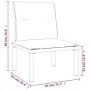 Juego de muebles jardín 3 pzas ratán sintético negro y gris de vidaXL, Sofás modulares de exterior - Ref: Foro24-362806, Prec...