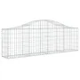 Gabion baskets 3 pcs arch shape iron 200x30x60/80 cm by vidaXL, Pots and planters - Ref: Foro24-3145389, Price: 232,67 €, Dis...
