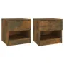Nightstands 2 pcs smoked oak plywood by vidaXL, Nightstands - Ref: Foro24-817046, Price: 52,70 €, Discount: %